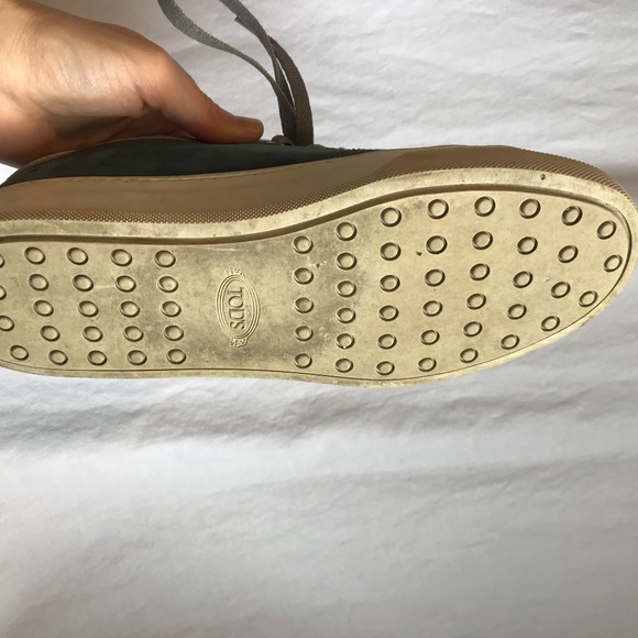 SOLD - Tods Blue & Silver Lace-Up Casual Shoes - Picture 5 of 8